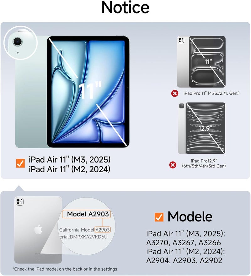 SmartDevil Screen Protector for iPad with Easy Installation Frame, 9H Clear Tempered Glass Film, Anti-Shatter, Bubble Free, Dust-Free Box, 2 Pack (Air 11" (2025/2024)) - Image 2